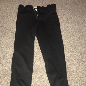 easton youth medium black softball pants